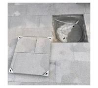 Heavy Duty Septic Tank Lid Replacement with Base, Embedded Outside Manhole Cover for Utility Access and Safety