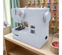 Heavy Duty Sewing Machine with Accessory Kit, 90W High-Power, 23 Functions, Desktop Trolley for Easy Sewing and Crafting Projects