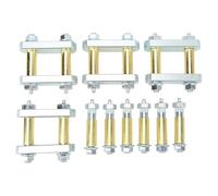 Heavy Duty Shackle Upgrade Kit With Bronze Bushings Tandem Axle RV Trailer Suspensions For CRE3000 With 2.25in Shackles Ideal Replacement For Worn Out Parts