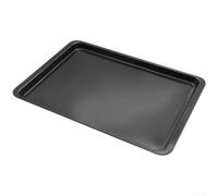 Heavy Duty Sheet Set Piece Nonstick Carbon Tray for Pizza Bread Roast Chicken Large Rectangular Oven Tray 14.5 Inch Black(Black)