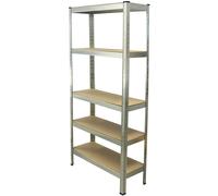 Heavy Duty Shelf 5 Bottoms From MDF To 375kg 172x75x30cm ( Hxwxd ), Weight 10KG