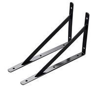 Heavy Duty Shelf Brackets Brackets for Shelves Floating Shelves Tripod Triangle Shelving Brackets Wall Mounted Shelf Brackets 90 Degree Right Angle Supporters Black,Decorative(500mm*300mm)