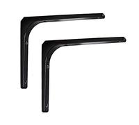 Heavy Duty Shelf Brackets, Cold Rolled Steel Wall Mounted Support, L-Shaped Design, Load Capacity 22-82lbs, Set of 2 for Home or Office Organization