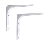 Heavy Duty Shelf Brackets, L-Shaped Wall Mounted Support for Shelves, Cold Rolled Steel, Load Capacity 22-82 lb, Set of 2, Ideal for Home & Office Storage