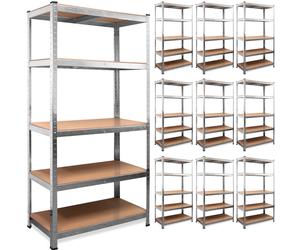 Heavy Duty Shelving 10Pcs Set 180x90x40cm Galvanized 875kg