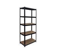 Relaxdays Heavy-duty rack, 5 shelves, var. sizes