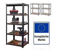 Heavy-duty shelving for storage room, cellar & workshop - 5 adjustable shelves