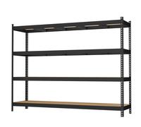 Heavy duty shelving unit for garage and utility storage, 200W cm
