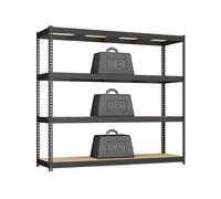 Heavy duty shelving unit for garage and utility storage, 200W cm