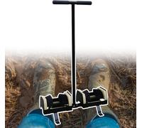 Heavy Duty Shoe Scraper Brush with Handle, Boot Mud Cleaner Tool, Effective Stain Remover for Boots & Shoes, All-Season Use