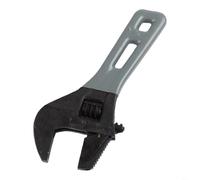 Heavy Duty Short Handle Adjustable Wrench with Rust Resistant Coating and Ultra Low Profile Design Built for High Torque Tasks in Various Repairs (D)