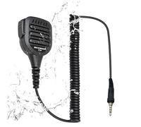 Heavy-Duty Shoulder Speaker Mic Compatible with Motorola EVX-S24, Yaesu VX-6R, FT-270R, Standard Horizon HX Series, Rugged PTT Design (Black)