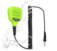 Heavy-Duty Shoulder Speaker Mic Compatible with Motorola EVX-S24, Yaesu VX-6R, FT-270R, Standard Horizon HX Series, Rugged PTT Design (Green)