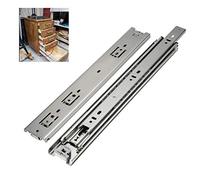 Heavy Duty Side Mount Ball Bearing Rails, 150LB Capacity, Full Extension, 30-Inch Length, 51mm Wide, Ideal for Office and Home Appliances