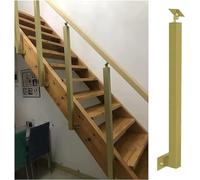 Heavy Duty Side Mount Stair Railing Kit with Balusters & Spindles Woo for Balcony Deck Garden Patio Loft d Finish 3.11ft 95cm Support Column