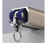 Heavy Duty Silent Ceiling Mount Curtain Track, 2mm Thick Extra Long Straight Curtain Rail with Smooth Glide Runners, Single Curtain Rod for Heavy Curtains, Home Commercial
