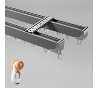 Heavy Duty Silent Sliding Curtain Tracks, Thickened Curtain Rods for Room Dividers, 9.8ft/300cm, Accessories for Smooth Curtains and Privacy Solutions