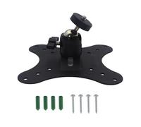 Heavy Duty Single Hole Projector Wall Bracket 360 Degree Rotation Adjustable Metal Mount Cable Management Metal Projector Bracket Tilt Adjustment