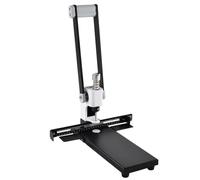 Heavy-Duty Single-Hole Punch - 300-Sheet Capacity with 4 Drill Bits (4/5/6/7 mm), Ruler, and Waste Paper Box for Office, Home, and Print Shop Use