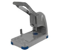 Heavy Duty Single Hole Punch, with Extendable Ruler, Die Punch Cutter, Ergonomic Handle, Cuts Up to 300 Sheets of Paper, for Office, Home & Print Shop Use(4mm)