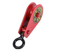 Heavy Duty Single Wheel Pulley Block Hanging Wire Towing Wheel Portable Wear-resistant Lifting Pulley Roller 0.3T