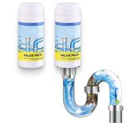 Heavy Duty Sink & Drain Unblocker, 2026 New Upgrade Toilet Unblocker, Sink & Drain Cleaner Powder, Restroom Cleaning Foam Powder All-Purpose Pipe Opener for Kitchen Bathroom Restroom Shower (2Pcs)