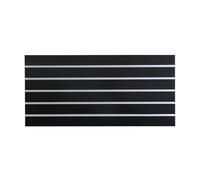 Heavy Duty Slatwall Panel Garage Wall nizer Storage Unit Wall Mounted Rack for Home Workshop Bathroom Kitchen Craft Tools Display Pegboard Black 122x60CM (48.03x23.62in)