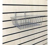 Heavy Duty Slatwall Retail Shop Display Basket (SMALL BASKET 12'' x 12'' x 4'')