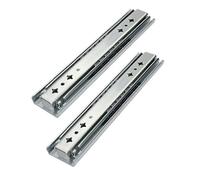 Heavy Duty Slide Rails, Soft Close 3 Fold Full Extension Drawer Glides, Waterproof and Rust Proof, Cabinet Rails for Dresser Wardrobe(34in)