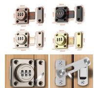 Heavy Duty Sliding Bolt Lock for Gates, Sheds, Garages and Caravans, Resettable 4-Digit Combination with Anti-Tamper Screws, Zinc Alloy Construction