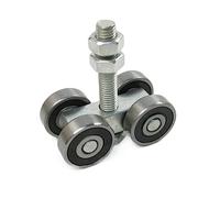 Heavy-duty sliding door hanging wheel Industrial warehouse plant sliding doors Orbital track Bearing 300-400KG Hanging pulley 2Pcs