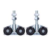 Heavy Duty Sliding Door Roller Kit with Durable Iron Wheels 88x100mm for Barn Doors Glass Doors Smooth Suspension Pulley Hardware 2Pcs