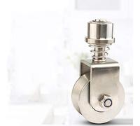 Heavy Duty Sliding Gate Wheels Stainless Steel V Groove Caster Spring Loaded Track Caster Wheel 68mm Rolling Gate Wheels Loading Capacity 550 Lbs