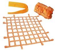 Heavy Duty Sling Net & Cargo Barrier Net, 1 Ton Lifting Capacity Industrial Nylon Mesh for Vertical Lifting, Cargo Securing, Transport and Containment (2m*2m)