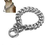 Heavy Duty Slip Dog Collar, Anti-Rust Stainless Steel Chain for Medium and Large Dogs, Ideal for Training and Control