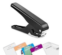 Heavy-Duty Slot Punch, Handheld Badge Hole Puncher, All Metal ID Card Puncher, Slotting Punch Tool for Paper (Max 10 Sheets), PVC ID Card, Luggage Tag, Name Tag and Badge Holder