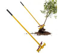 Heavy Duty Small Tree Root Puller Tool, Sapling Puller Tool w/Serrated Edge, Stump Remover Equipment for Standing Operation, for Removing Small Trees, Bushes, and Wood Fence Posts