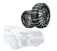 Heavy Duty Snow Chains for Trucks and SUVs - Superior Grip for Deep Snow and Ice, Compatible with 195/70R15 Tires