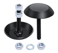 Heavy Duty Snow Plow Blade Skid Shoes with Rust Resistant Coating, Compatible with Majority of Snow Plow Brands, Includes Mounting Nuts and Washers