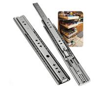 Heavy Duty Soft Close Drawer Slides - 1 Pair 32 Inch (800mm) Ball Bearing Runners, Smooth Sliding, Slow Close, 90kg Load Capacity, Telescopic Guide Rail for Industrial Use