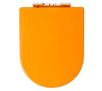 Heavy Duty Soft Close Quick Release Toilet Seat for Bathroom Family, Ergonomic Design with Adjustable Hinges, 6 Colors Available (Color : Orange, Size : OneSize)