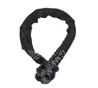 Heavy Duty Soft Synthetic Shackle Rope Shatter Resistant Shackles for Winch Towing Rope For Car(Black)