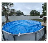 Heavy-Duty Solar Pool Cover, 400um Thick Thermal Protector Film for Indoor Outdoor Swimming Pool Dustproof Protection