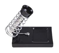 Heavy-Duty Soldering Stand with Rubberized Grip & Thermal Insulation Ideal U-Type Metal Base for Laboratory Tasks Metal Soldering Iron Holder