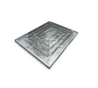 Heavy Duty Solid Top Manhole Cover & Frame 600mm X 450mm Overall Size 645mm X 495mm X 25mm 17 Tonne Weight Loading