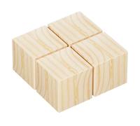 Heavy Duty Solid Wood Furniture Risers - 4 Pcs Bed & Sofa Elevators with Protection Pads for Increased Height (1-5cm)