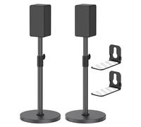 Heavy-Duty Speaker Stands Pair for Sony Speaker Stands HT-A9 SA-RS5 SA-R55 SA-RS3S SA-Z9R with Sony Soundbar Mounts Height Adjustable 29" to 37.5" Speaker Stand for Sony Surround Sound Speakers