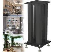 Heavy Duty Speaker Stands, Universal Floor Standing Loudspeaker Racks with Steel Frame, Reduced Vibration, Sturdy Supports for Home Audio, Pair
