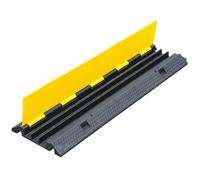 Heavy Duty Speed Bumps, Cable Protector Ramp with Flip-Open Cover, for Driveways, Parking Lots, Garages