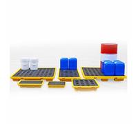 Heavy-Duty Spill Containment Platform Pallet - Durable Spill-Proof Trays for Garage & Basement - High Load Capacity Liquid Management Solution (130x130x15cm)